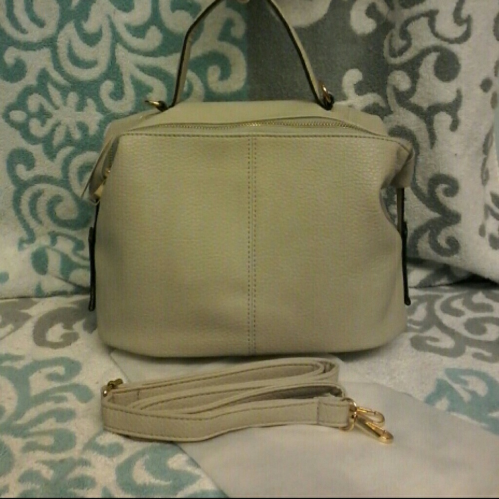 New Vegan Leather Crossbody Satchel